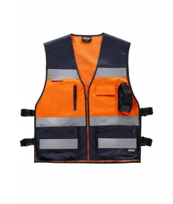 Gilet multitasche tessuto oxford Workteam