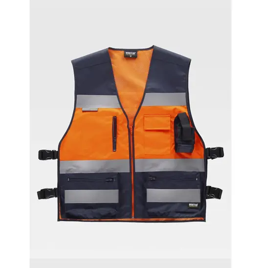 Gilet multitasche tessuto oxford Workteam