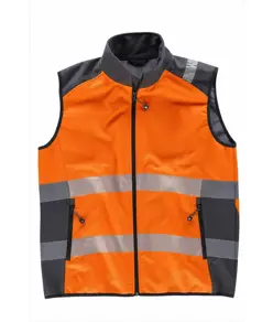 Gilet softshell bande rifrangenti discontinue Workteam