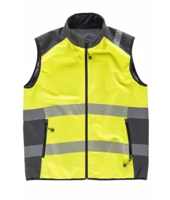 Gilet softshell bande rifrangenti discontinue Workteam