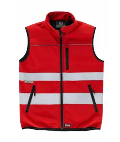 Gilet softshell bande rifrangenti tessuto ripstop Workteam