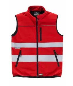 Gilet softshell bande rifrangenti tessuto ripstop Workteam
