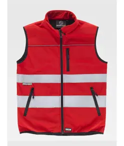 Gilet softshell bande rifrangenti tessuto ripstop Workteam