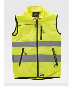 Gilet softshell tessuto ripstop alta visibilita classe 1 Workteam