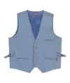 Gilet tessuto denim Workteam