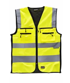 Gilet tessuto ripstop alta visibilita classe 2 Workteam