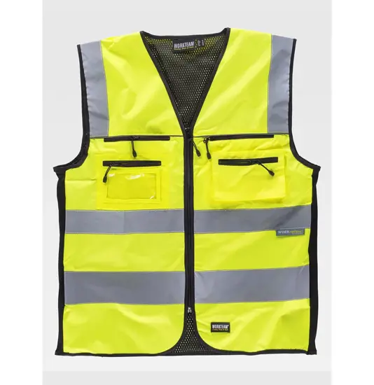 Gilet tessuto ripstop alta visibilita classe 2 Workteam