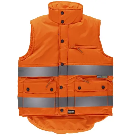 Gilet Workshell con bande rifrangenti Workteam