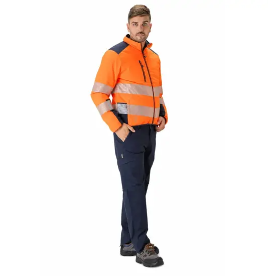 Giubbotto imbottito reversibile alta visibilita Workteam