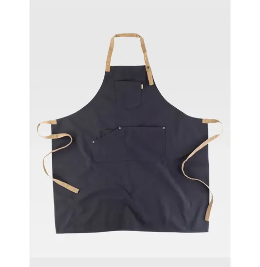 Grembiule con pettorina tessuto canvas Workteam