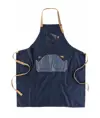 Grembiule con pettorina tessuto denim e canvas Workteam