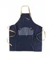 Grembiule con pettorina tessuto denim e canvas Workteam