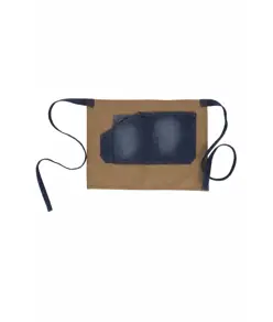 Grembiule senza pettorina corto tessuto canvas e denim Workteam