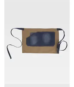 Grembiule senza pettorina corto tessuto canvas e denim Workteam