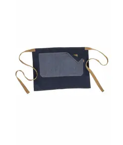 Grembiule senza pettorina corto tessuto denim e canvas Workteam