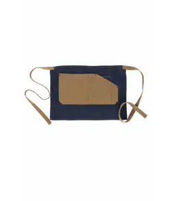 Grembiule senza pettorina corto tessuto denim e canvas Workteam