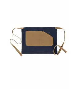 Grembiule senza pettorina corto tessuto denim e canvas Workteam