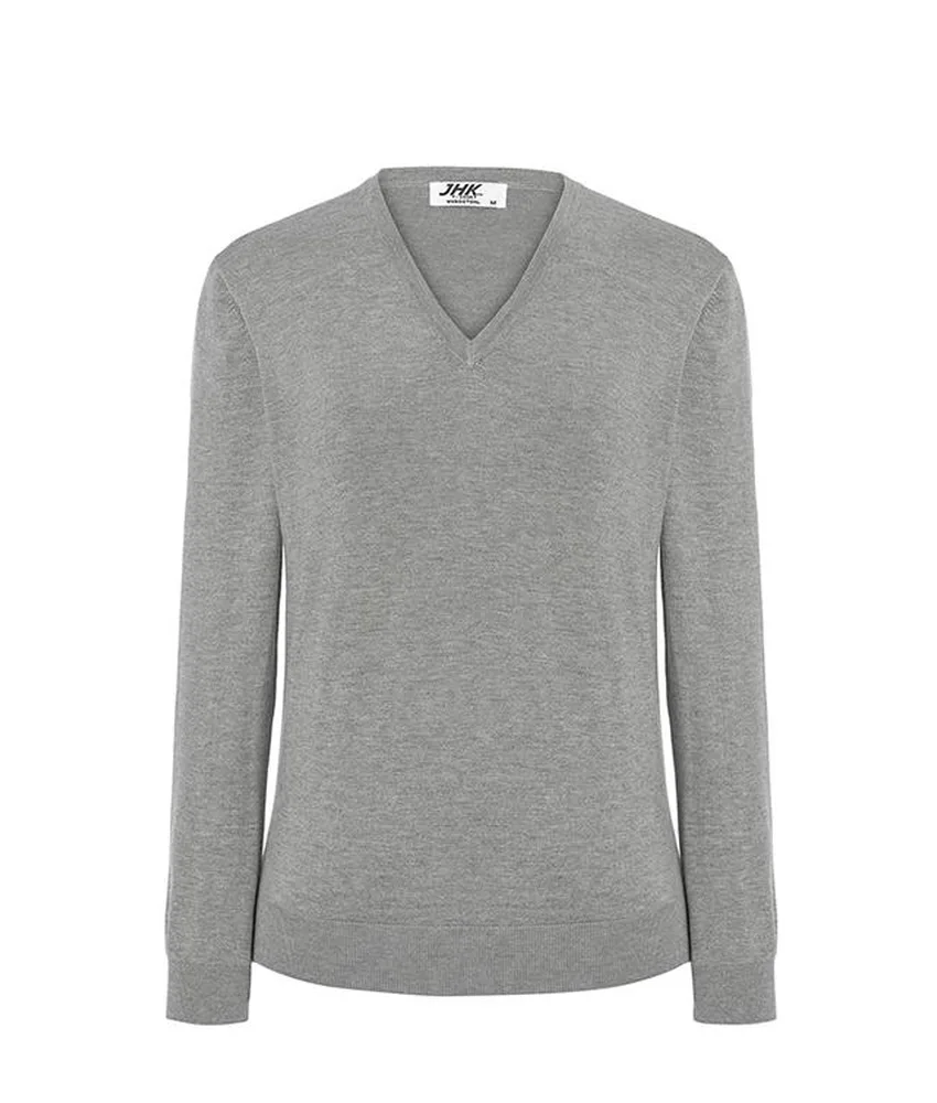 Maglione da donna con scollo a v JHK, con scollo a v