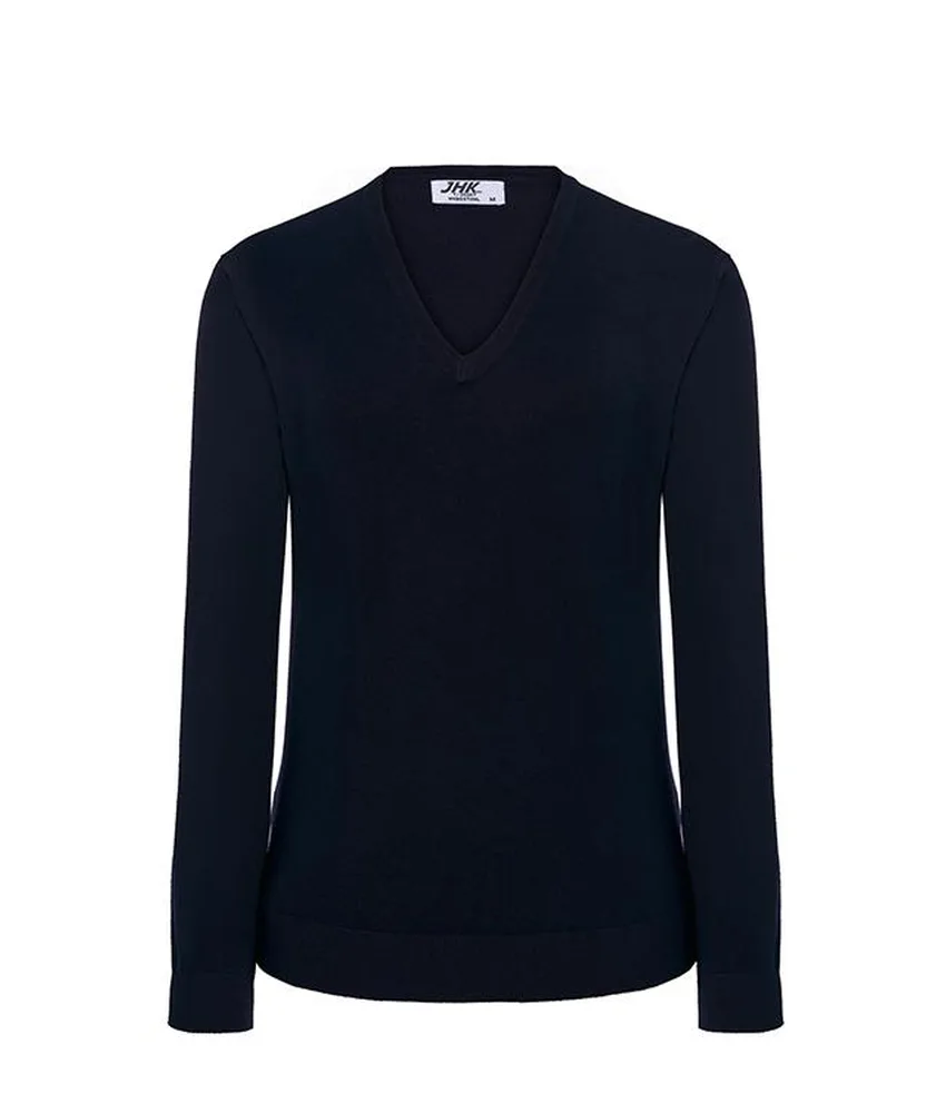 Maglione da donna con scollo a v JHK, con scollo a v