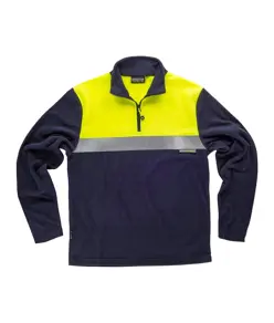 Micropile alta visibilita mezza zip Workteam