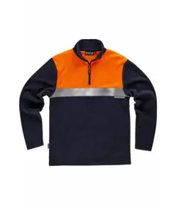 Micropile alta visibilita mezza zip Workteam