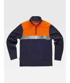 Micropile alta visibilita mezza zip Workteam