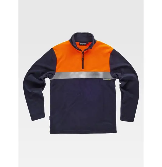 Micropile alta visibilita mezza zip Workteam
