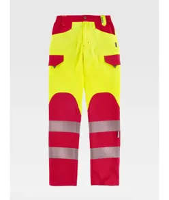 Pantalone alta visibilita e bande rifrangenti discontinue Workteam