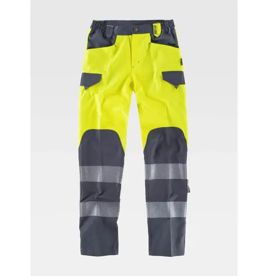 Pantalone alta visibilita e bande rifrangenti discontinue Workteam