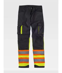Pantalone bande rifrangenti protezione alle ginocchia Workteam
