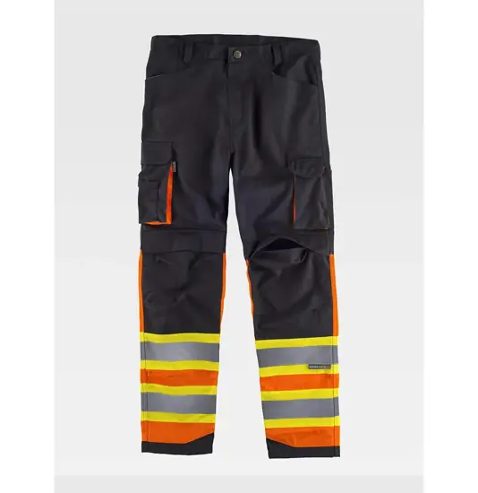 Pantalone bande rifrangenti protezione alle ginocchia Workteam
