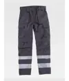 Pantalone bande rifrangenti triple cuciture protezione alle ginocchia Workteam