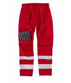 Pantalone bande rifrangenti triple cuciture protezione alle ginocchia Workteam