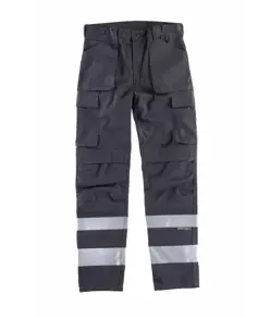 Pantalone bande rifrangenti triple cuciture protezione alle ginocchia Workteam