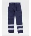 Pantalone bande rifrangenti triple cuciture protezione alle ginocchia Workteam