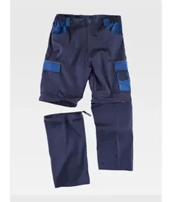 Pantalone da lavoro gambe staccabili rinforzi nei glutei Workteam