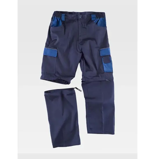 Pantalone da lavoro gambe staccabili rinforzi nei glutei Workteam
