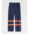 Pantalone da lavoro multitasche bande rifrangenti fluorescenti Workteam