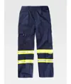 Pantalone da lavoro multitasche bande rifrangenti fluorescenti Workteam