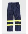 Pantalone da lavoro multitasche bande rifrangenti fluorescenti Workteam