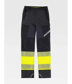 Pantalone da lavoro multitasche bande rifrangenti Workteam