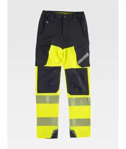 Pantalone da lavoro multitasche bande rifrangenti Workteam