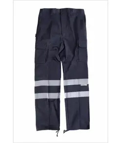 Pantalone da lavoro multitasche bande rifrangenti protezione alle ginocchia e glutei Workteam