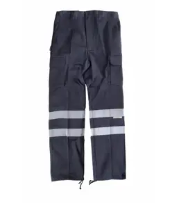 Pantalone da lavoro multitasche bande rifrangenti protezione alle ginocchia e glutei Workteam