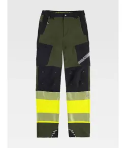 Pantalone da lavoro multitasche bande rifrangenti Workteam