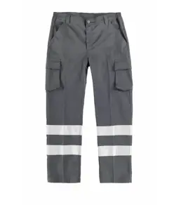 Pantalone da lavoro multitasche bande rifrangenti Workteam