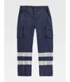 PANTALONE DA LAVORO MULTITASCHE BANDE RIFRANGENTI Workteam