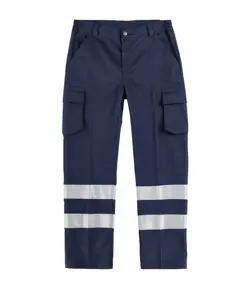 Pantalone da lavoro multitasche bande rifrangenti Workteam
