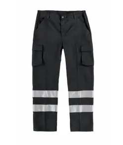 Pantalone da lavoro multitasche bande rifrangenti Workteam