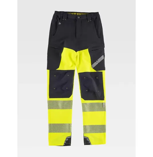 Pantalone da lavoro multitasche bande rifrangenti Workteam